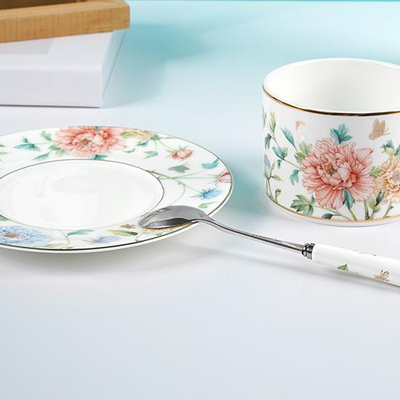 風(fēng)華綻放3頭咖啡杯碟